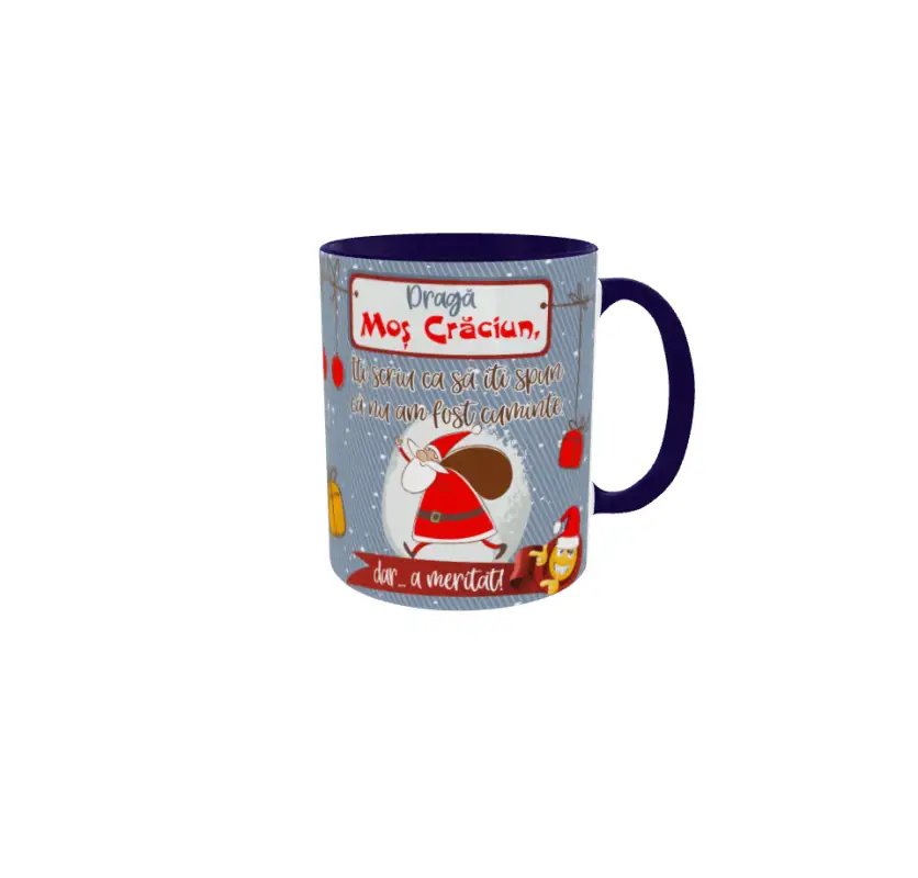 Draga mos craciun, cana ceramica, 330ml, model cgs1707v